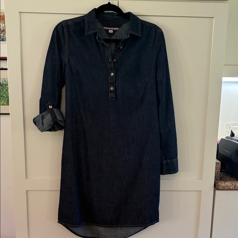 Tommy Hilfiger Denim Shirt Dress; S/P